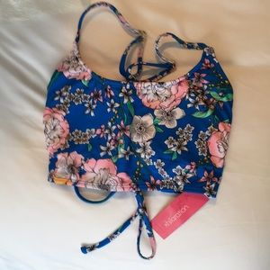 Brand New! Xhilaration floral bikini top!